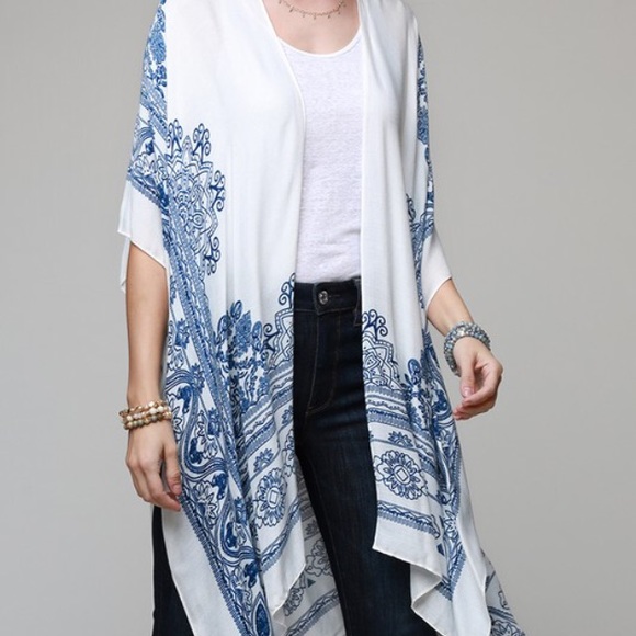 LAST 1 Gorgeous Padme Intricate Print Kimono Cardi - Picture 5 of 6